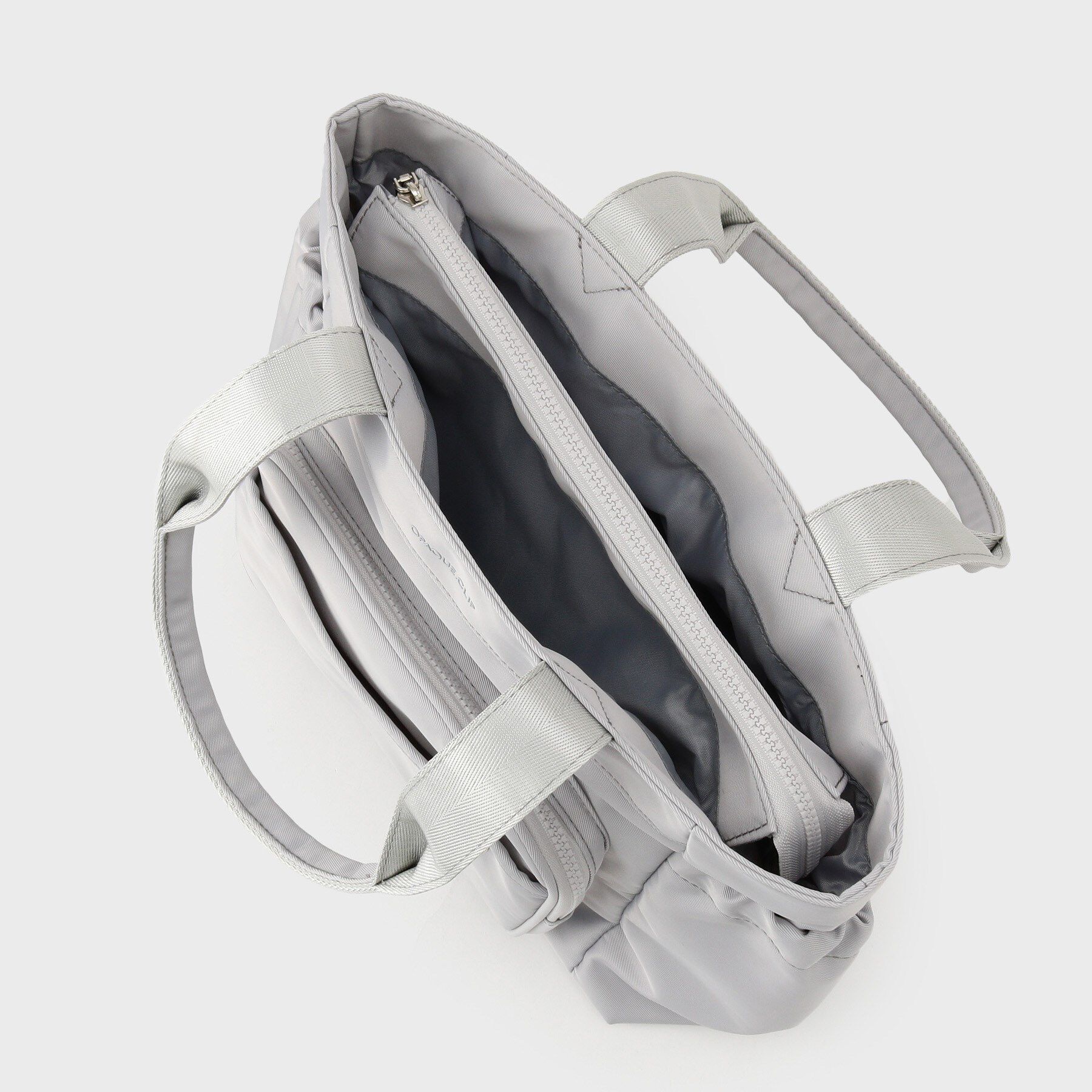 OPAQUE.CLIP「フロントポケット3層デザインBIGトートバッグ【マルチポケット】」|トートバッグ|