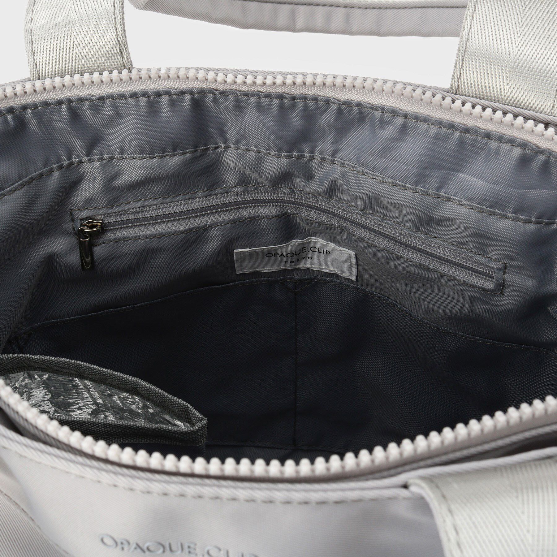 OPAQUE.CLIP「フロントポケット3層デザインBIGトートバッグ【マルチポケット】」|トートバッグ|