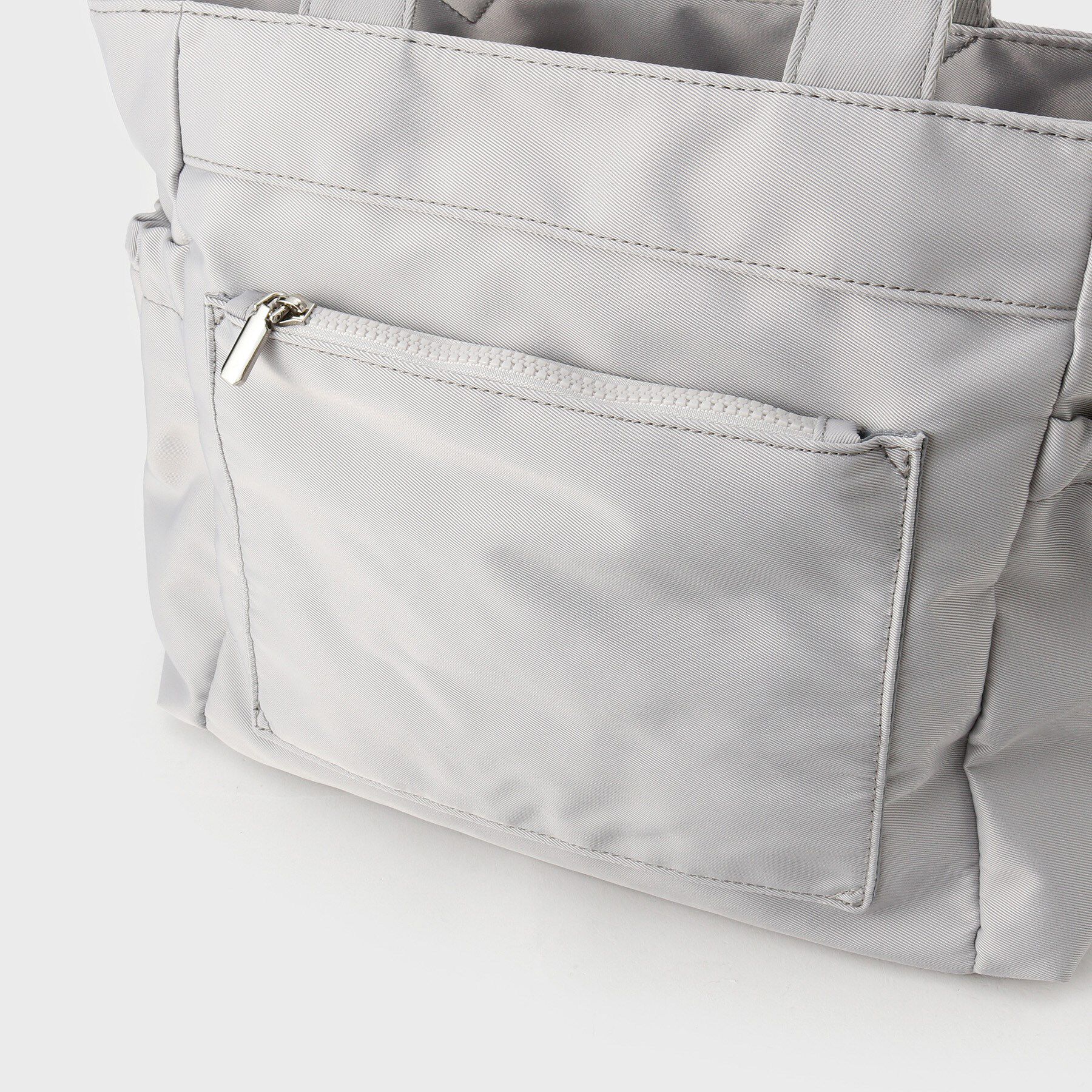 OPAQUE.CLIP「フロントポケット3層デザインBIGトートバッグ【マルチポケット】」|トートバッグ|