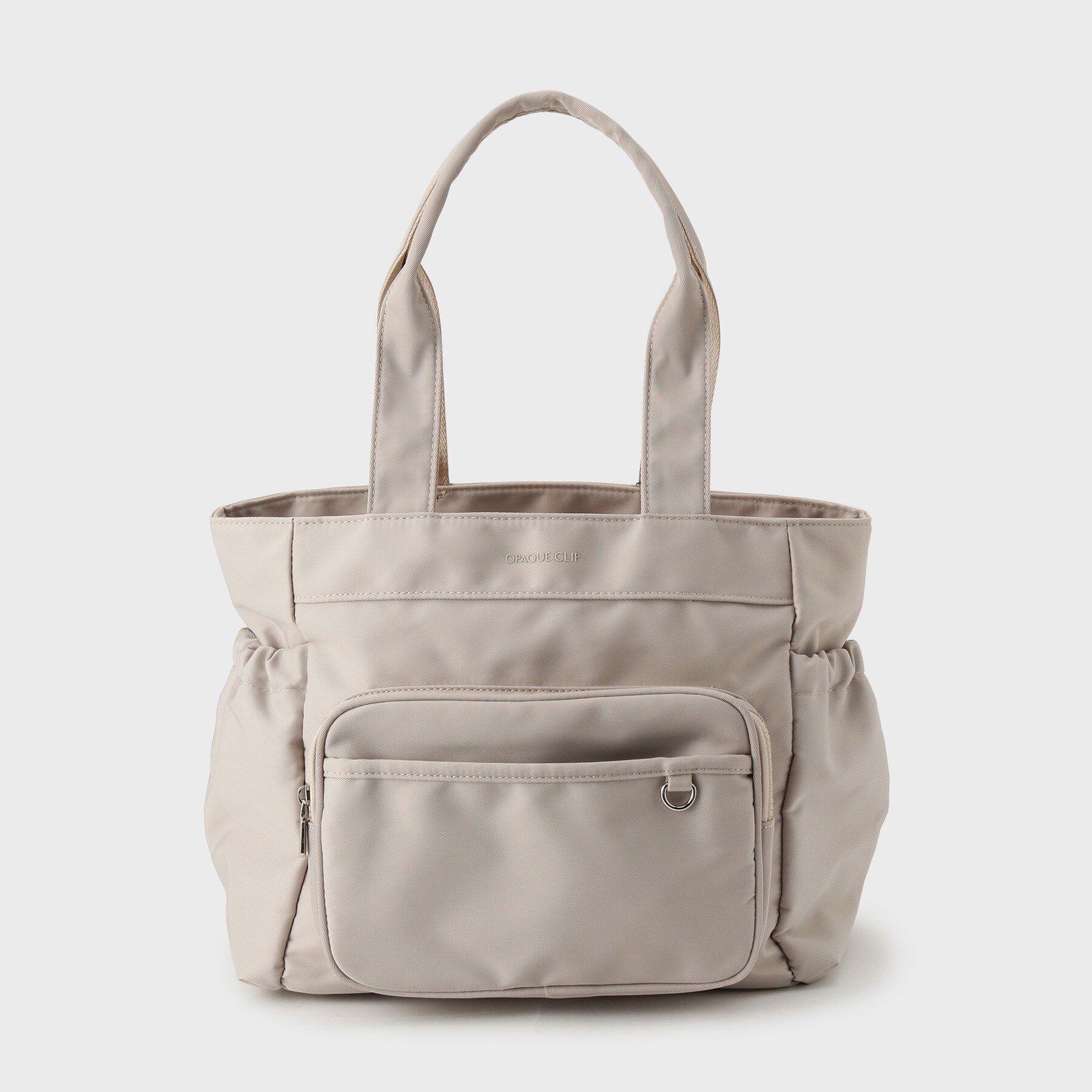 OPAQUE.CLIP「フロントポケット3層デザインBIGトートバッグ【マルチポケット】」|トートバッグ|