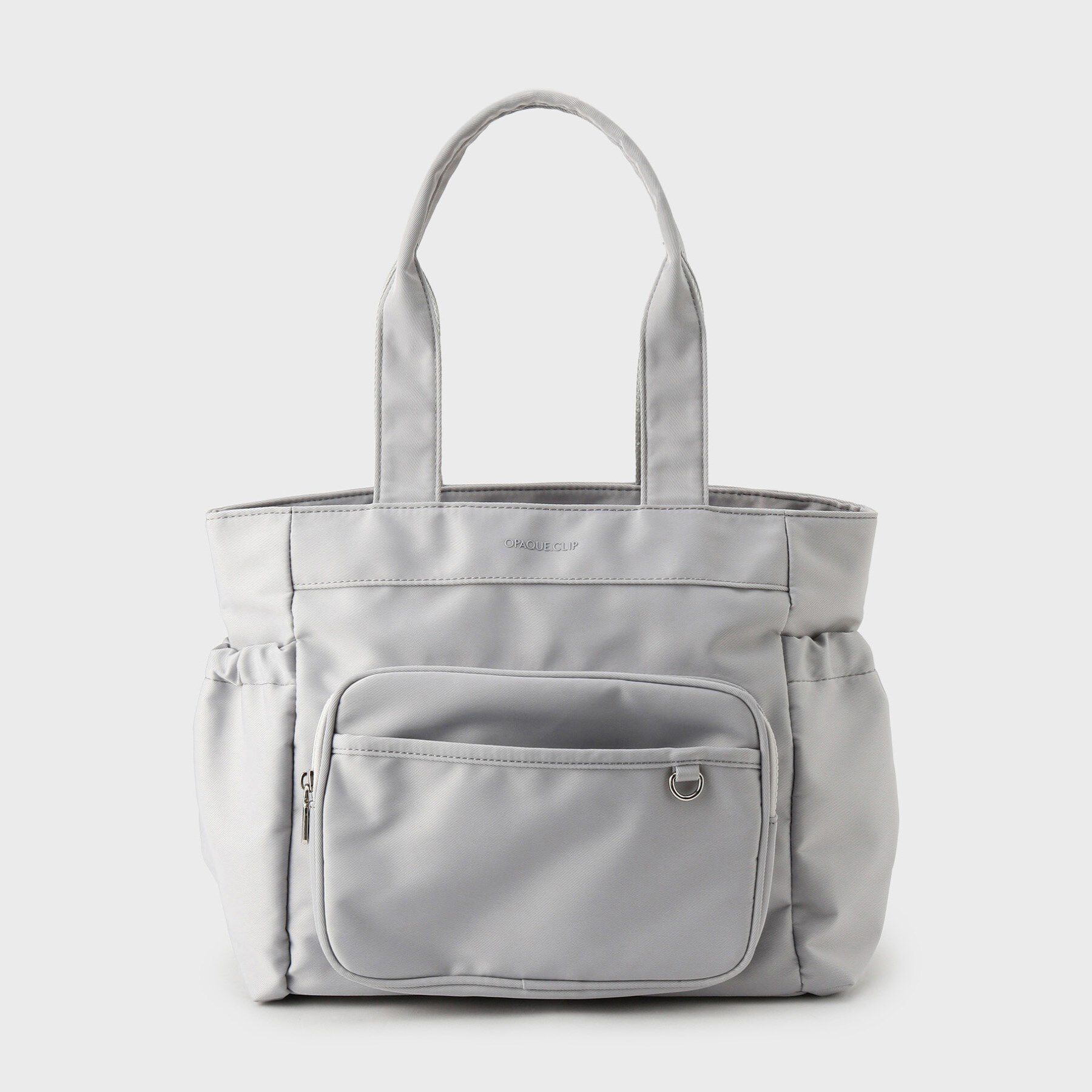 OPAQUE.CLIP「フロントポケット3層デザインBIGトートバッグ【マルチポケット】」|トートバッグ|