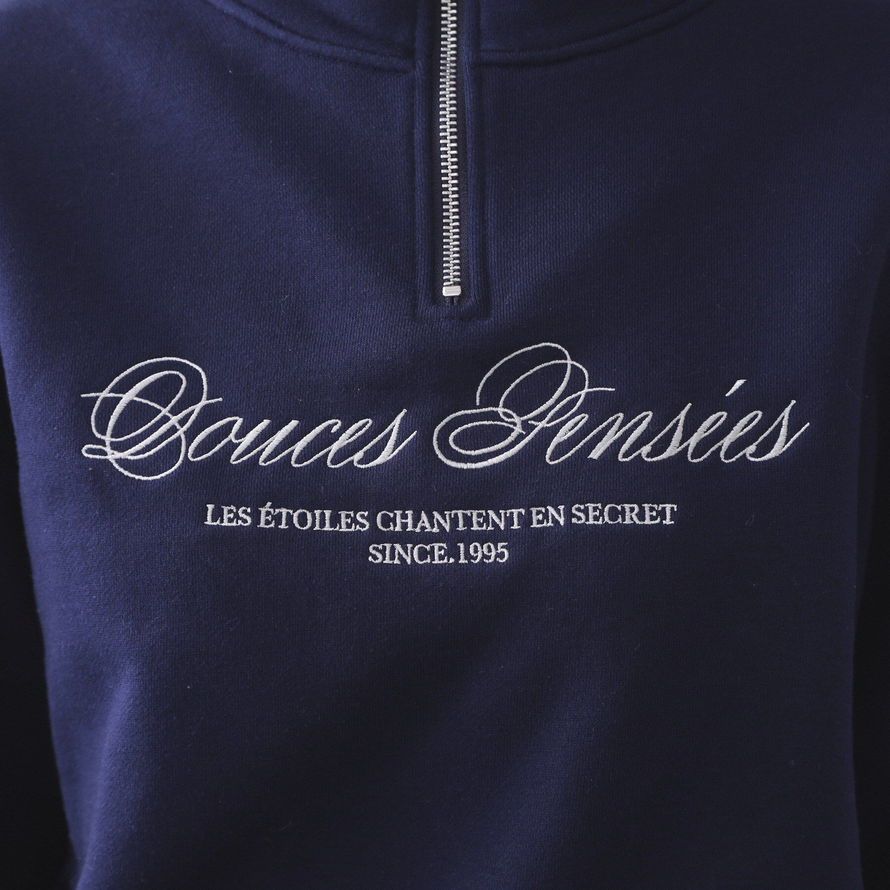 OPAQUE.CLIP「ハーフZIPロゴ刺繍裏毛【洗濯機OK】」|パーカー|