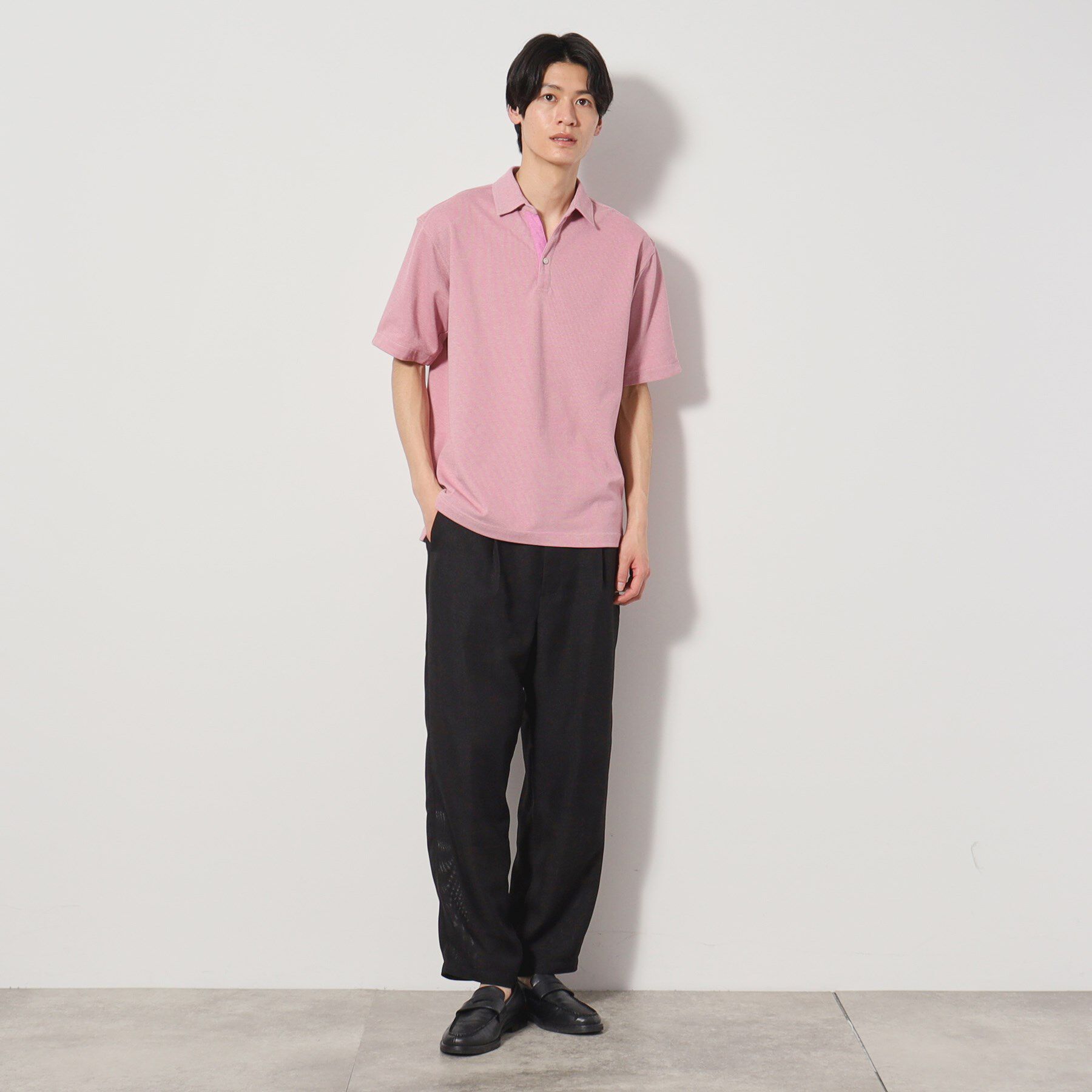 THE SHOP TK「シャンブレーカノコスキッパーポロシャツ」|ポロシャツ|