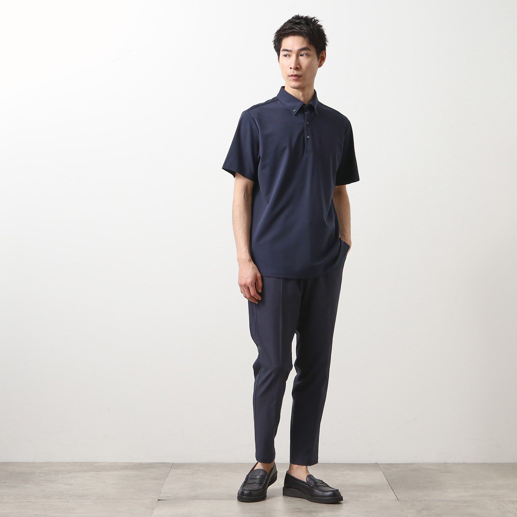 THE SHOP TK「アイスカノコポロシャツ 接触冷感/ビジネス対応」|ポロシャツ|