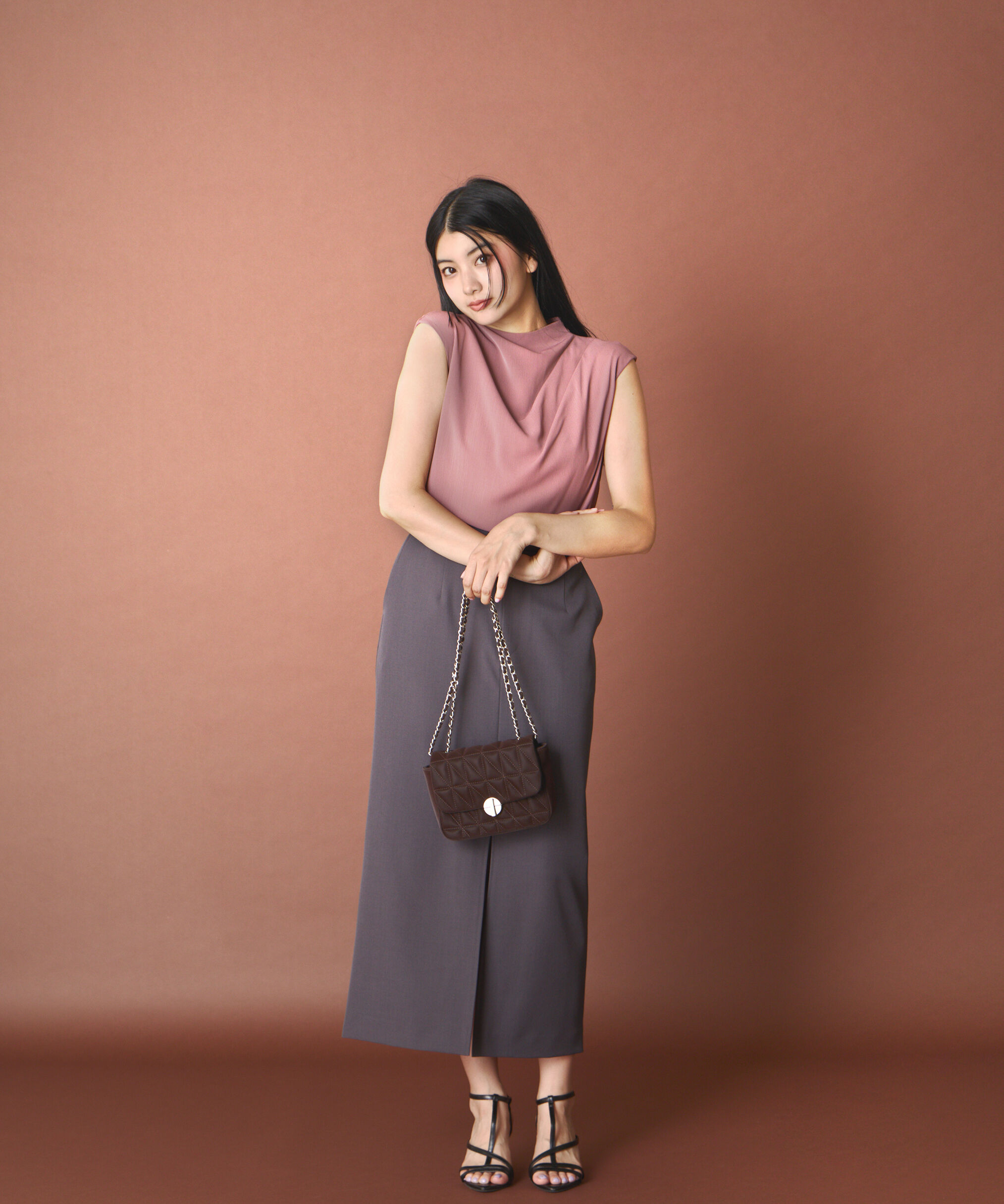 PROPORTION BODY DRESSING「Dカンナロースカート」|スカート|チャコール2