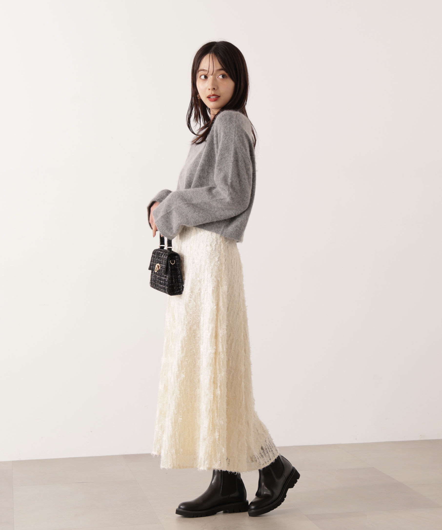PROPORTION BODY DRESSING「ファンシーフレアスカート 25AW」|スカート|