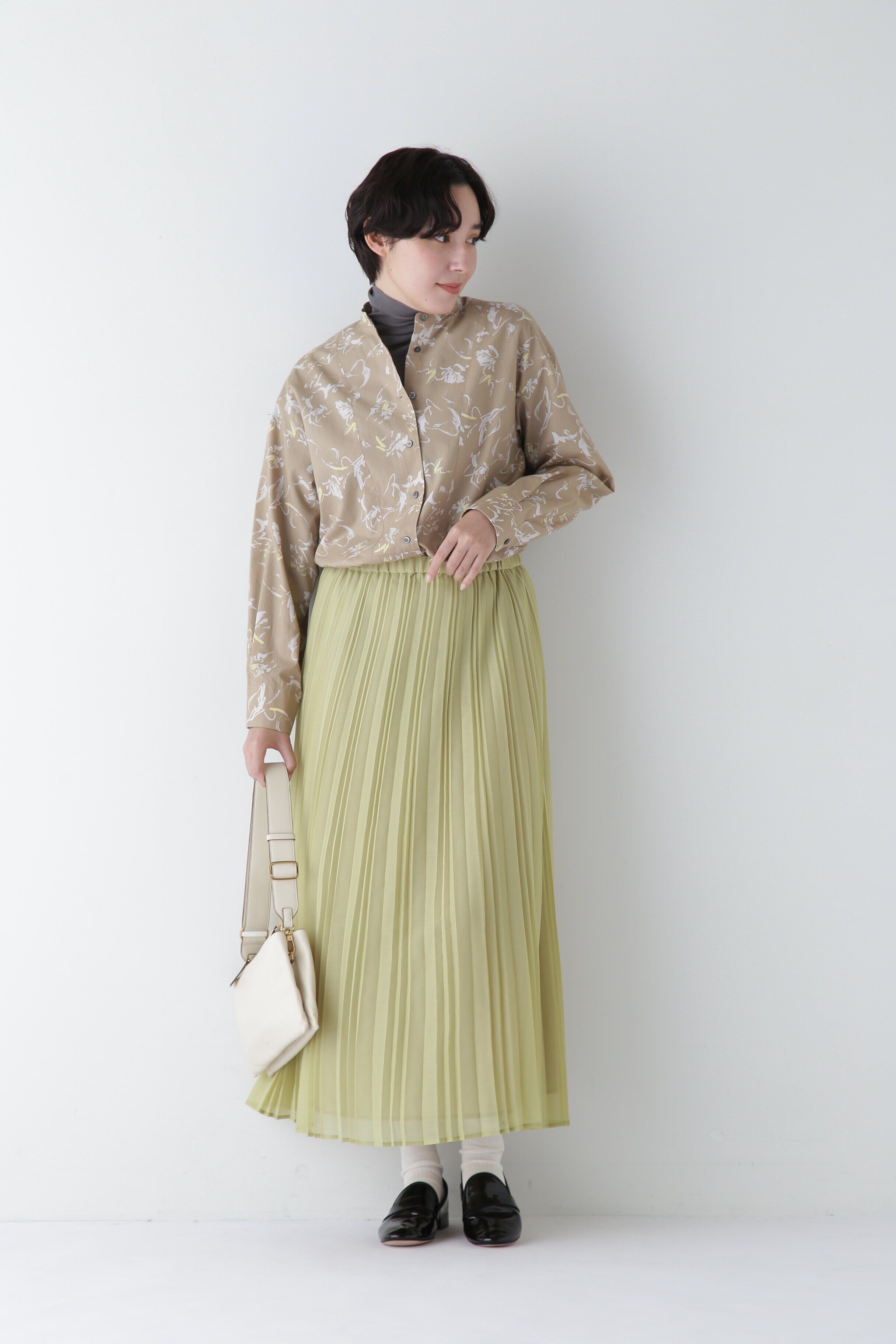  「◆スパンボイルアコーディオンプリーツスカート」|スカート|