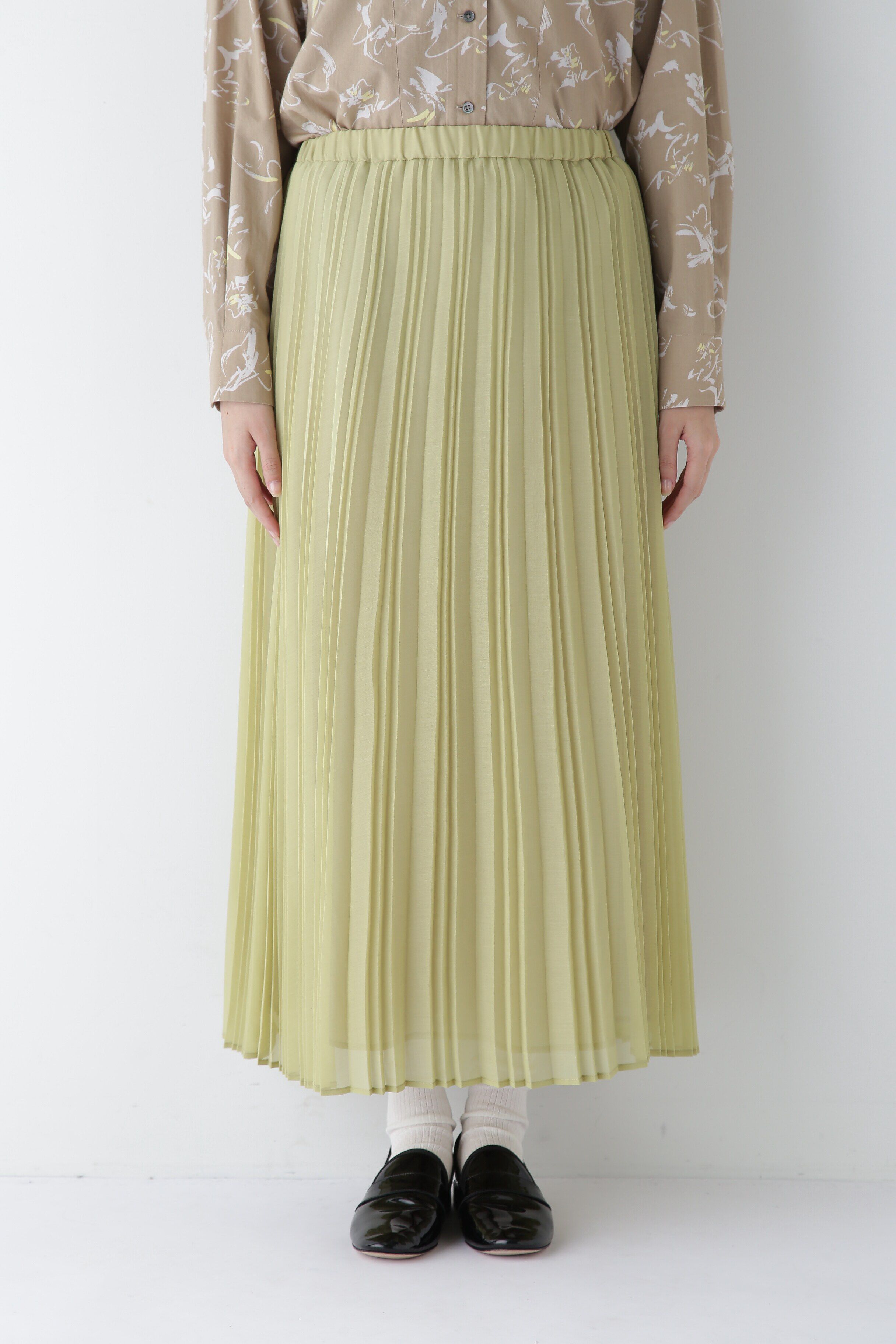  「◆スパンボイルアコーディオンプリーツスカート」|スカート|