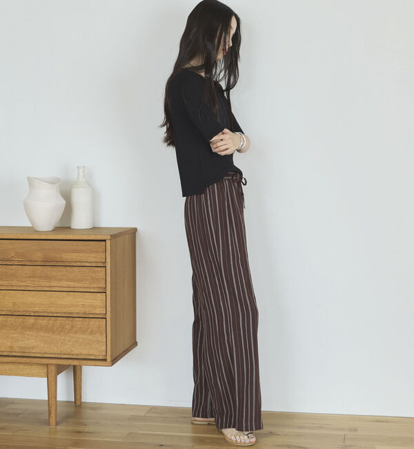 Doux archives「針抜き編み五分袖ニットトップス」|ニット・セーター|