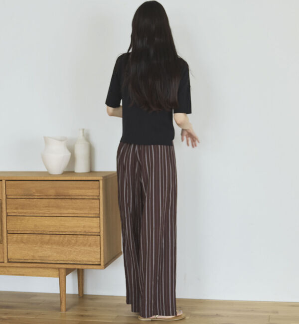 Doux archives「針抜き編み五分袖ニットトップス」|ニット・セーター|