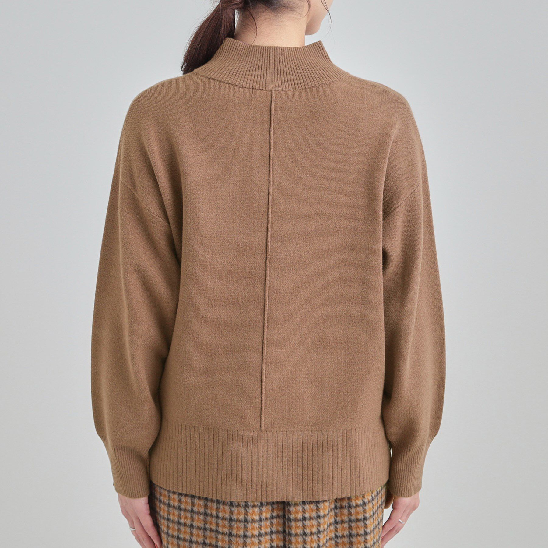 SHOO･LA･RUE「【洗濯機可/S-LL】もちもちハイネックニット」|ニット・セーター|