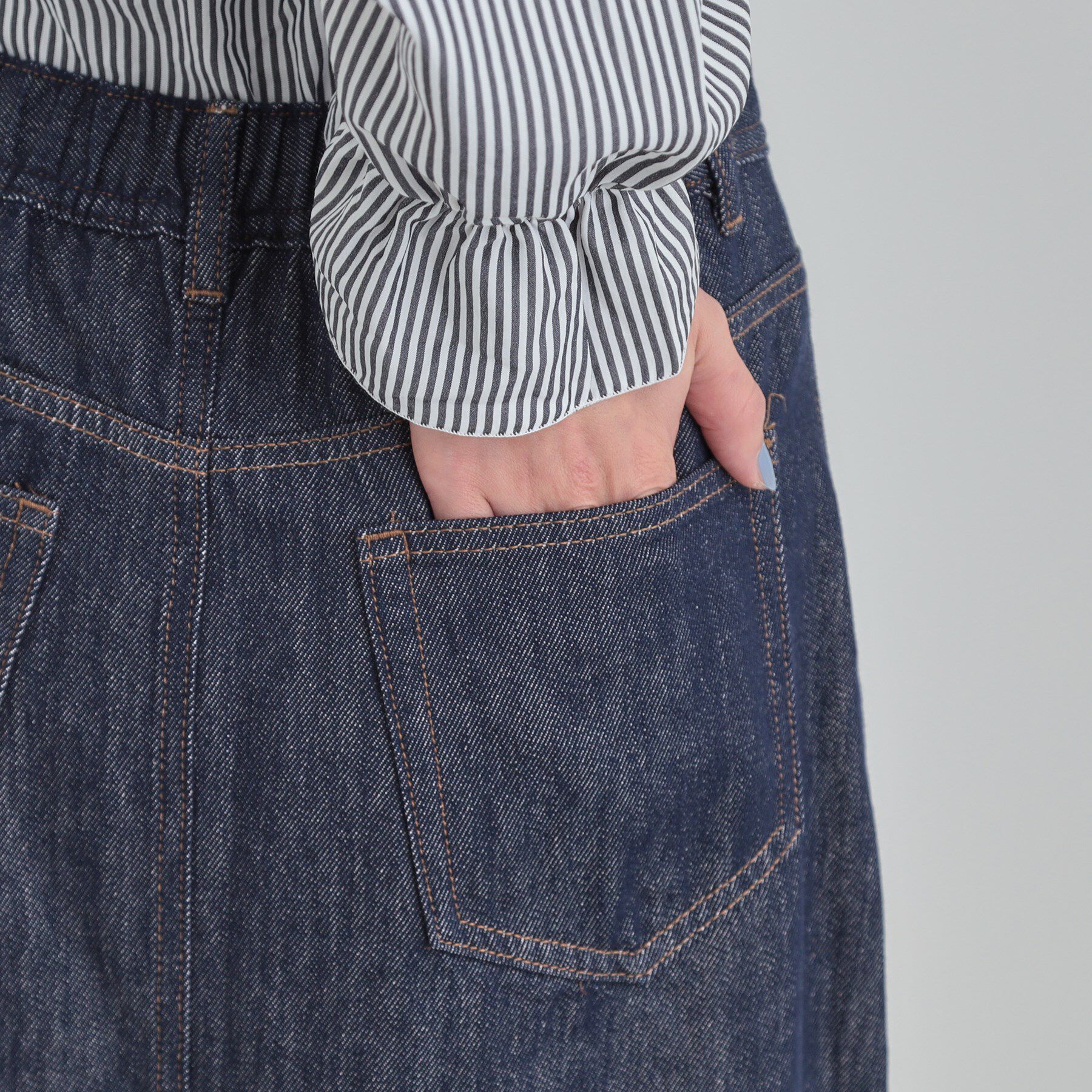 SHOO･LA･RUE「【SHOO・LA・RUE DENIM】シンプルだから使いやすい Aラインスカート」|スカート|