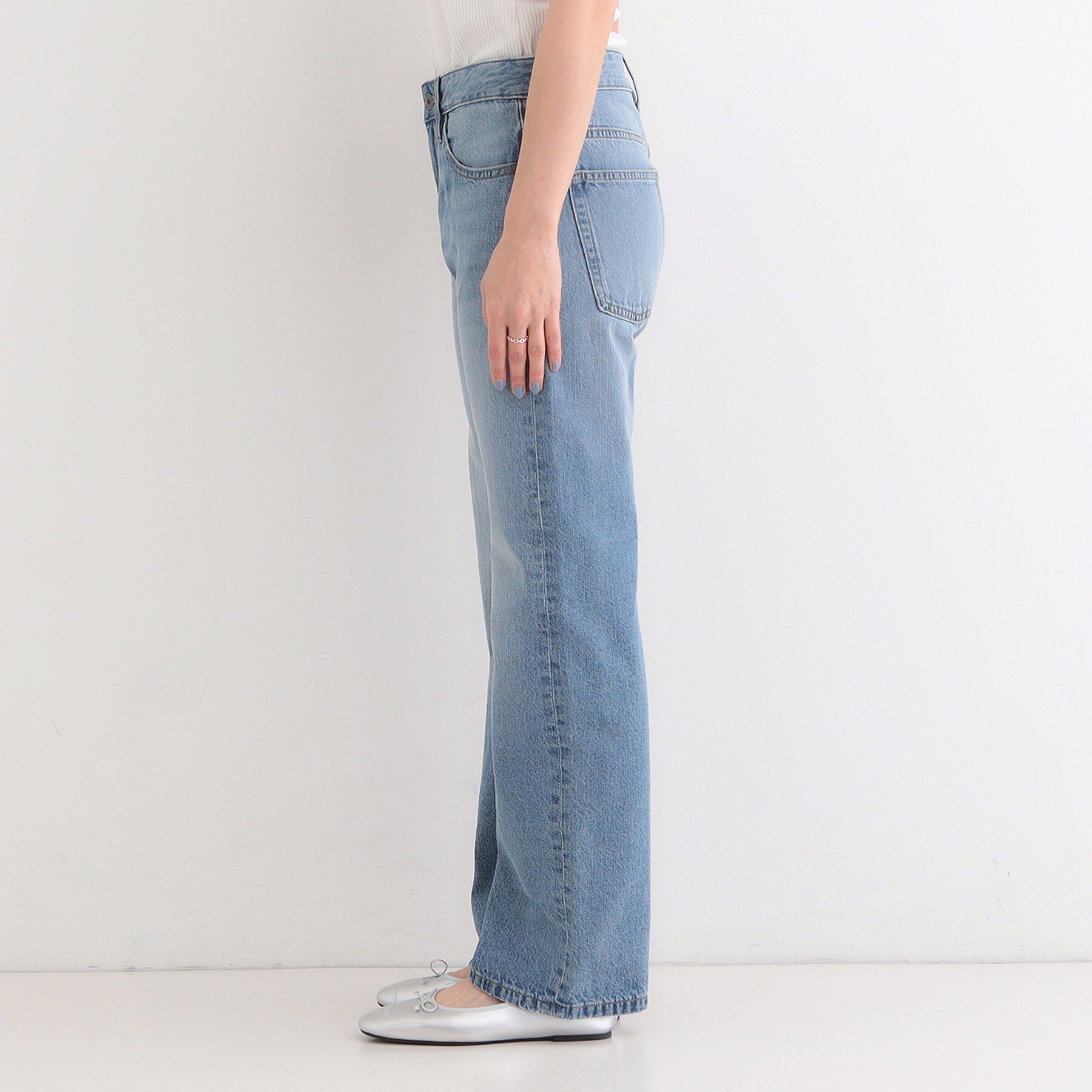 SHOO･LA･RUE「【SHOO・LA・RUE DENIM/ss-LL】程よい厚みの ストレートデニムパンツ（10.5オン」|デニム|