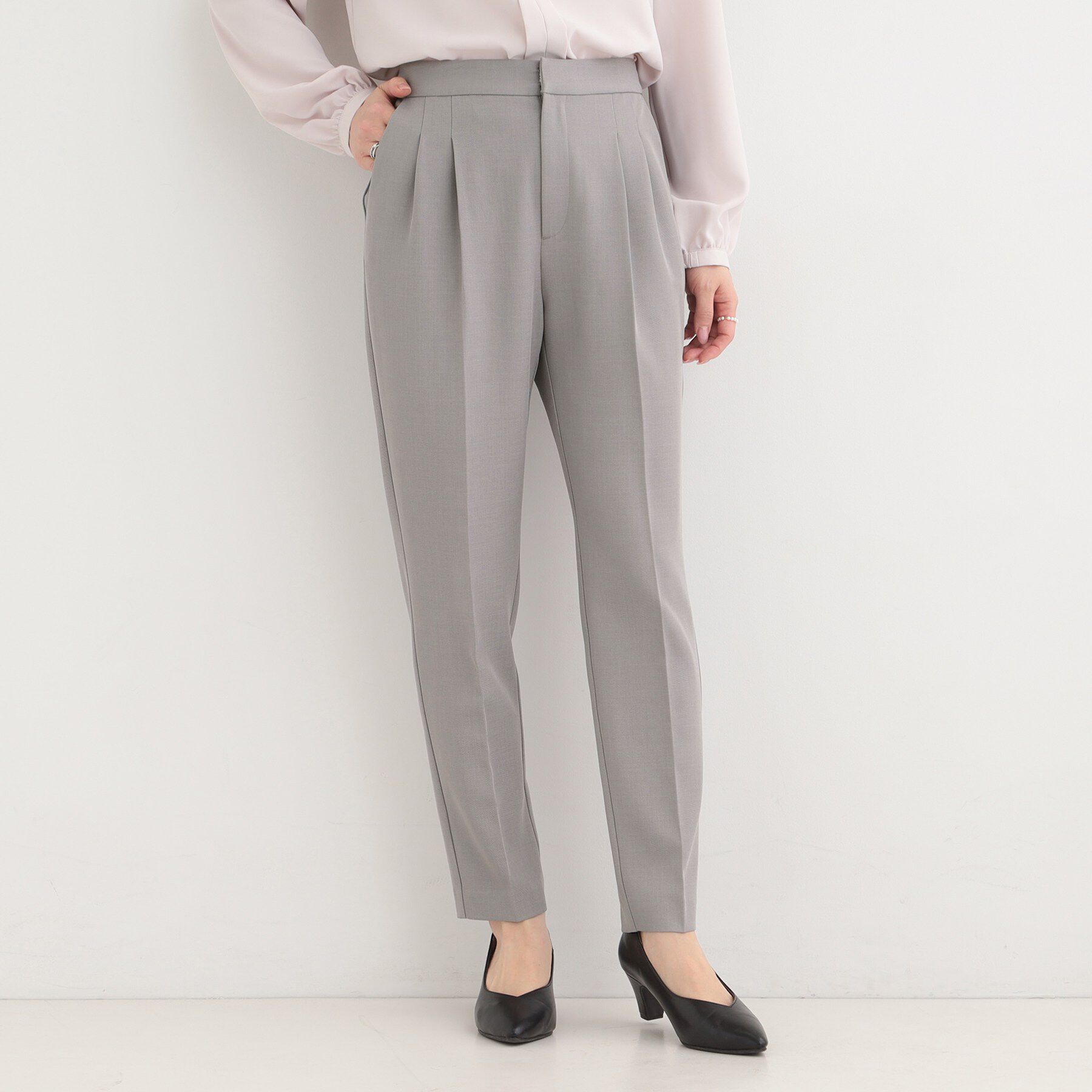 SHOO･LA･RUE「【洗濯機可/イージーケア/UV】2タックテーパードパンツ」|その他|