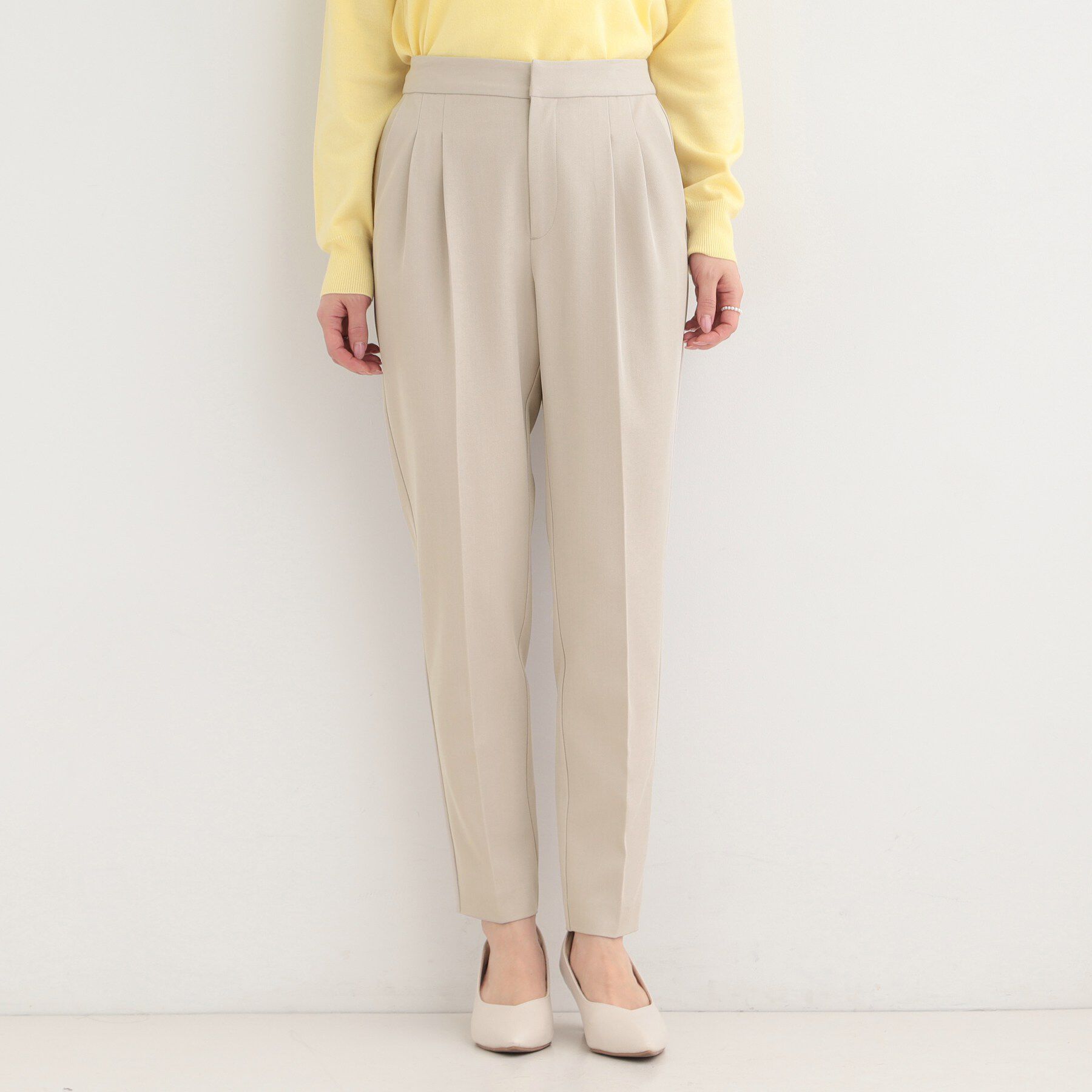 SHOO･LA･RUE「【洗濯機可/イージーケア/UV】2タックテーパードパンツ」|その他|