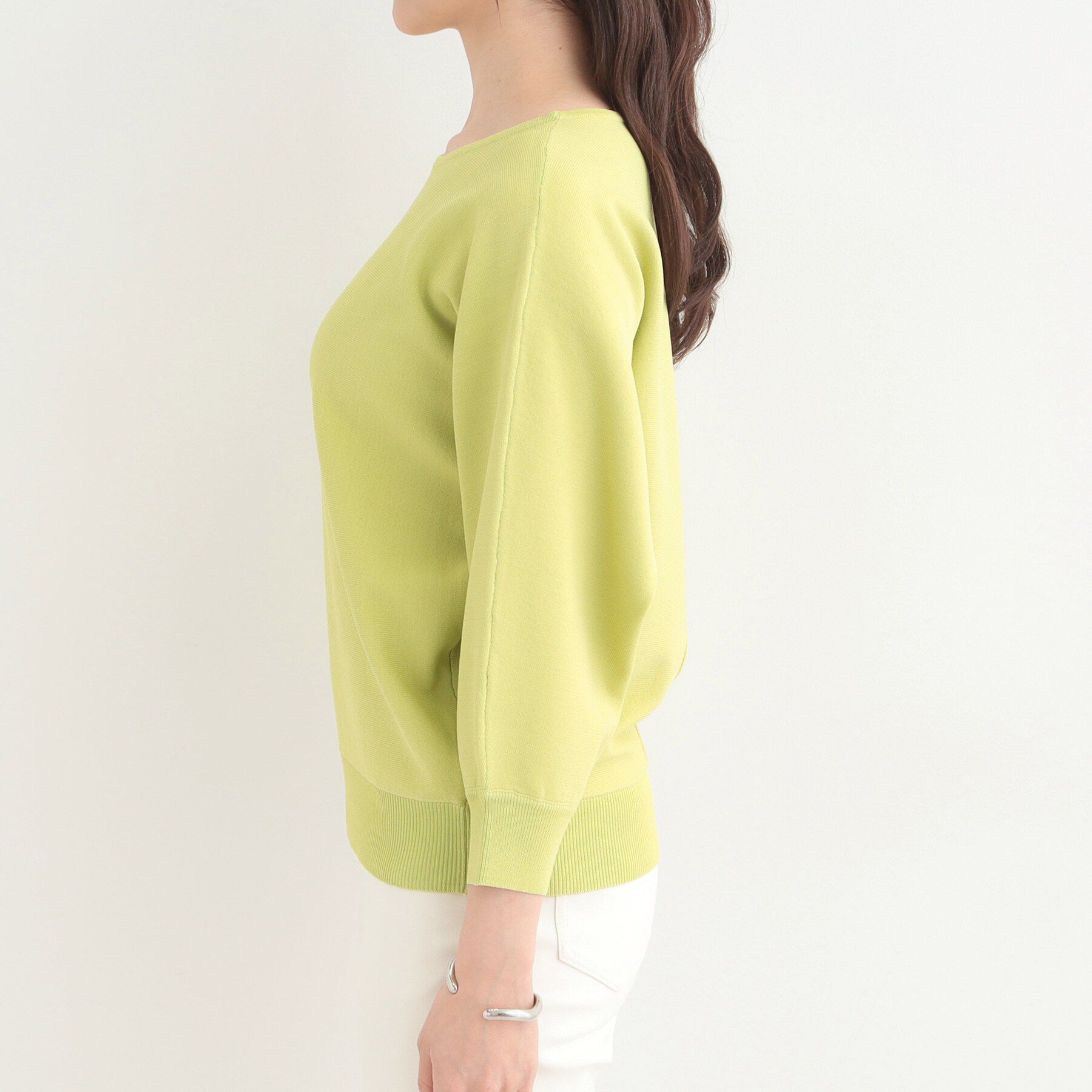 SHOO･LA･RUE「【洗える】軽やかでさらっとしたタッチ すっきり見えドルマンニット」|ニット・セーター|