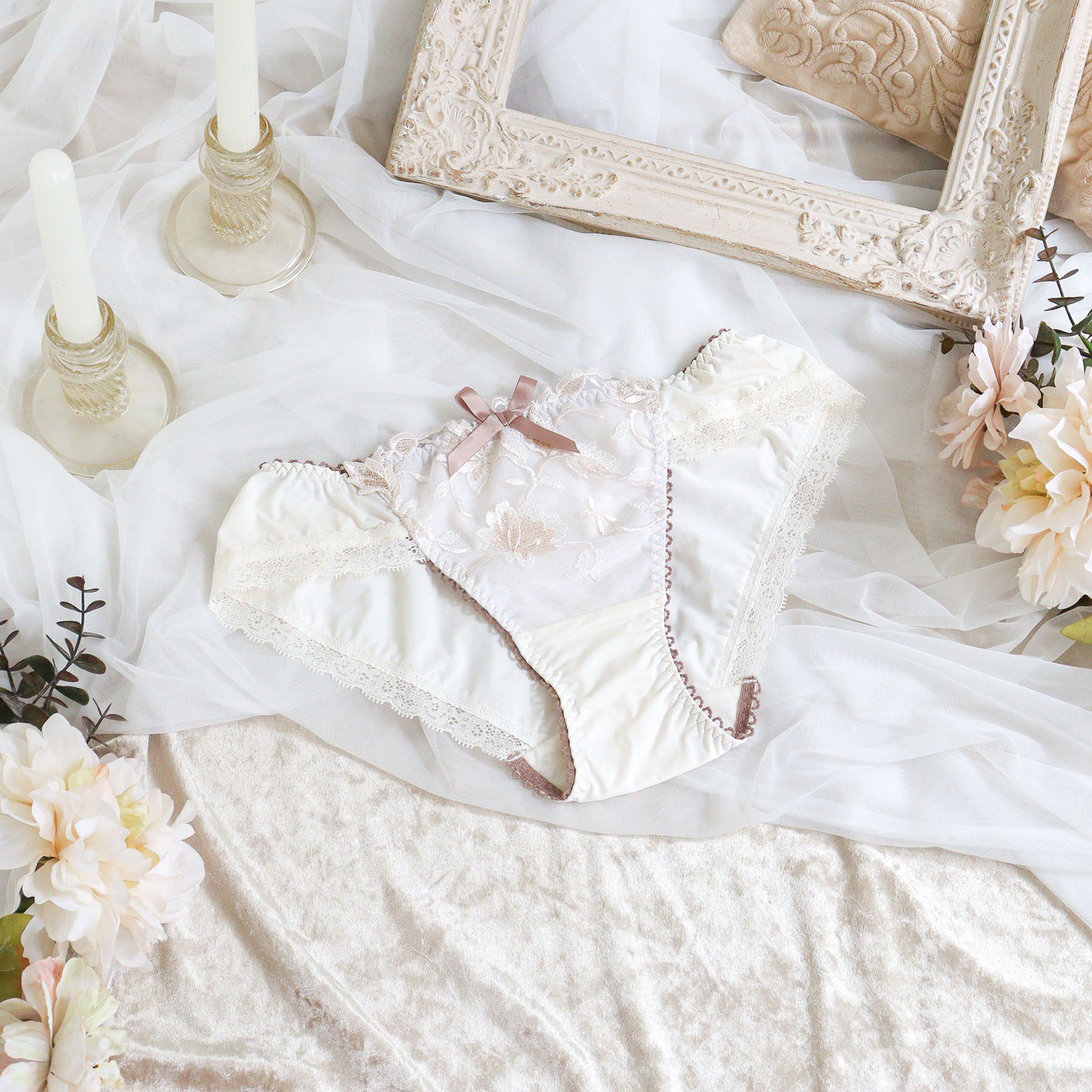 Risa Magli「エレノア ノーマルショーツ」|インナー|アイボリー(004)