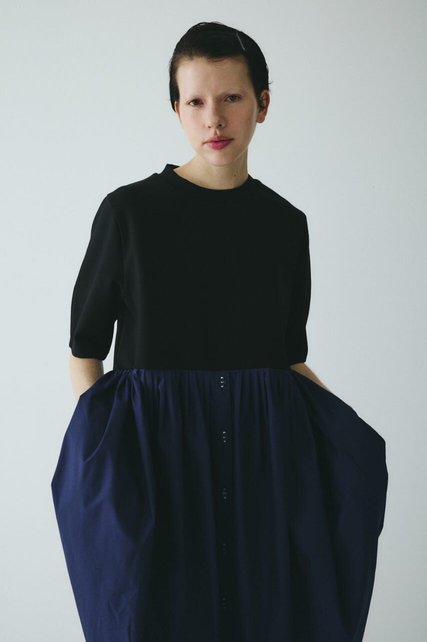 HeRIN.CYE「Cut docking shirt dress」|ワンピース|