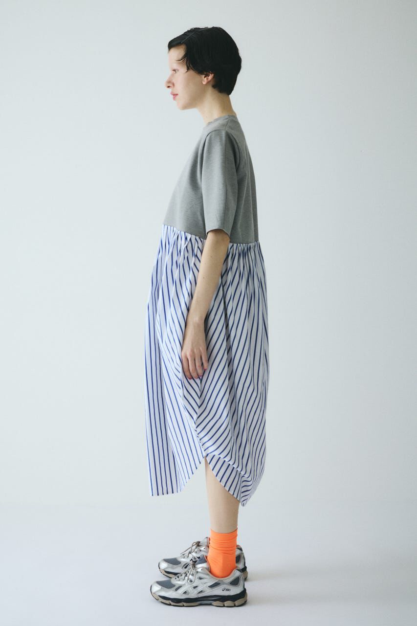 HeRIN.CYE「Cut docking shirt dress」|ワンピース|