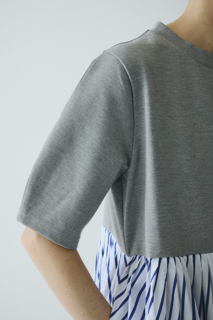 HeRIN.CYE「Cut docking shirt dress」|ワンピース|