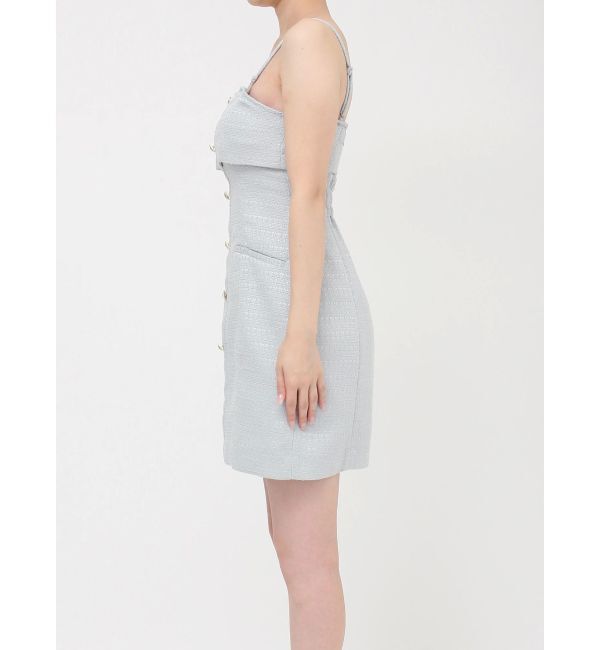 dazzlin「【セットアップ対応】レイヤードツイードミニキャミワンピース」|ワンピース|