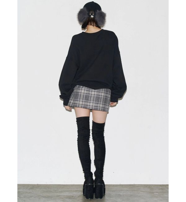 EMODA「ハートパッチボックスミニスカート」|スカート|