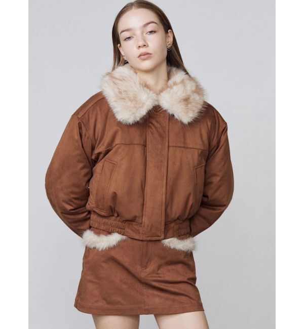 EMODA「フェイクレザーブルゾン」|ブルゾン・スタジャン|