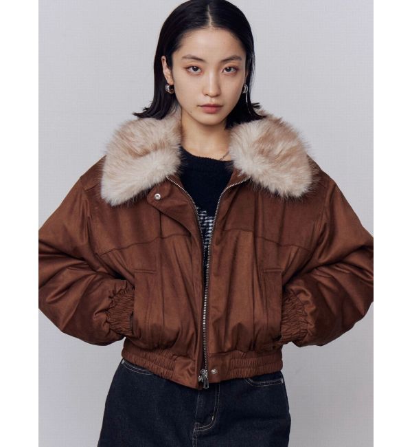 EMODA「フェイクレザーブルゾン」|ブルゾン・スタジャン|