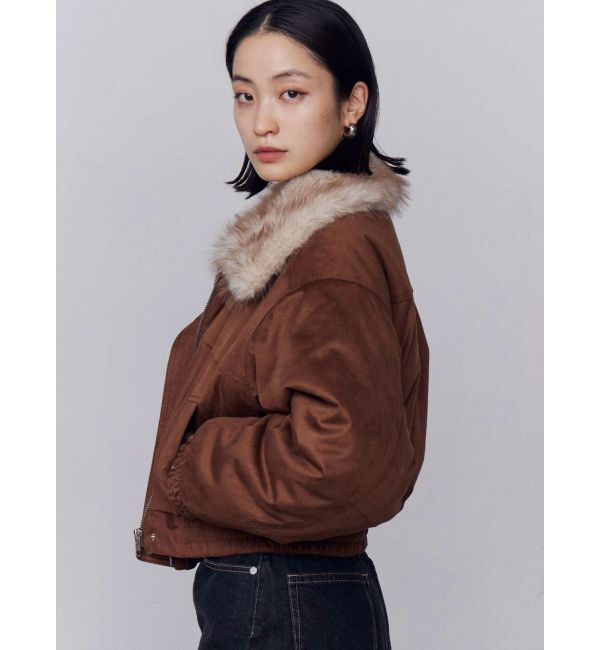 EMODA「フェイクレザーブルゾン」|ブルゾン・スタジャン|