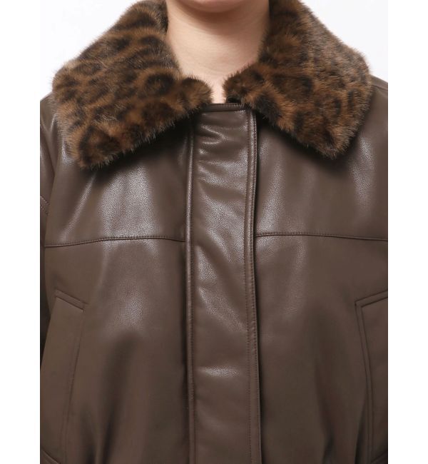 EMODA「フェイクレザーブルゾン」|ブルゾン・スタジャン|