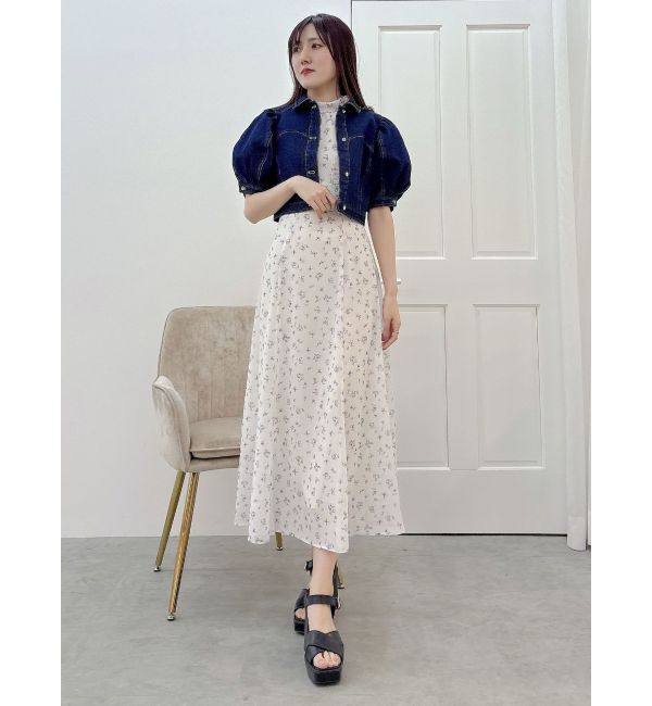 MERCURYDUO「パフスリーブデニムジャケット」|デニムジャケット|