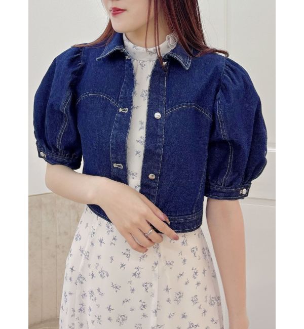 MERCURYDUO「パフスリーブデニムジャケット」|デニムジャケット|