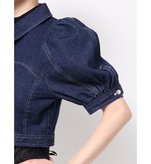 MERCURYDUO「パフスリーブデニムジャケット」|デニムジャケット|