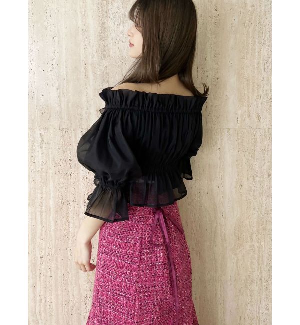 MERCURYDUO「オフショル2WAYティアードブラウス」|シャツ・ブラウス|