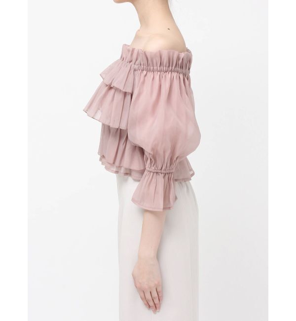 MERCURYDUO「オフショル2WAYティアードブラウス」|シャツ・ブラウス|