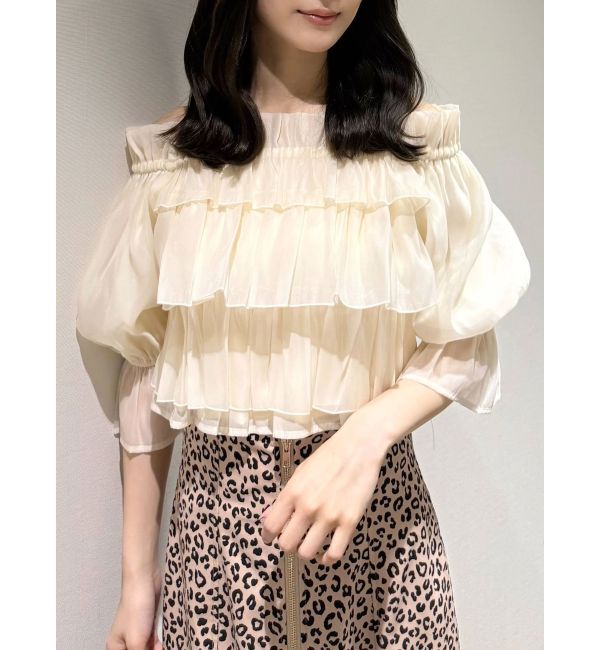 MERCURYDUO「オフショル2WAYティアードブラウス」|シャツ・ブラウス|