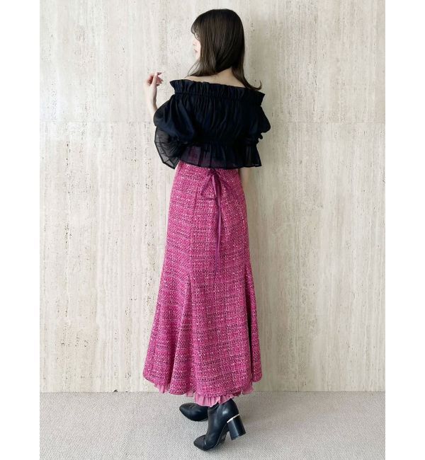 MERCURYDUO「オフショル2WAYティアードブラウス」|シャツ・ブラウス|