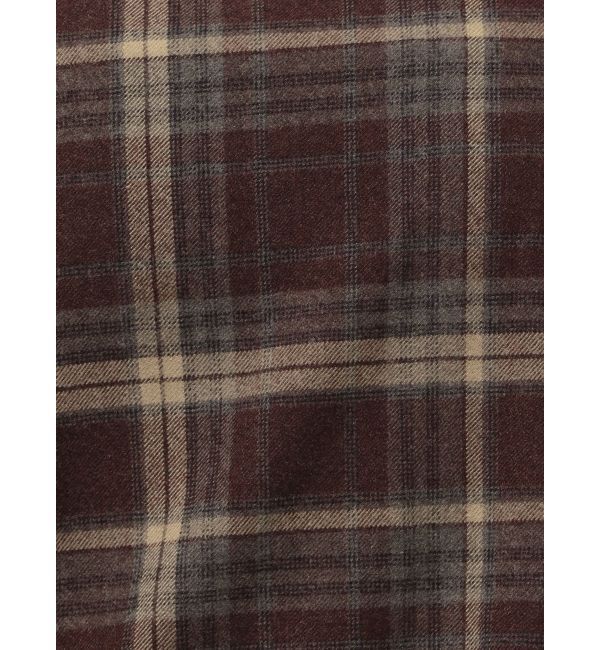 Ungrid「シャーリングデザインチェックワンピース」|ワンピース|