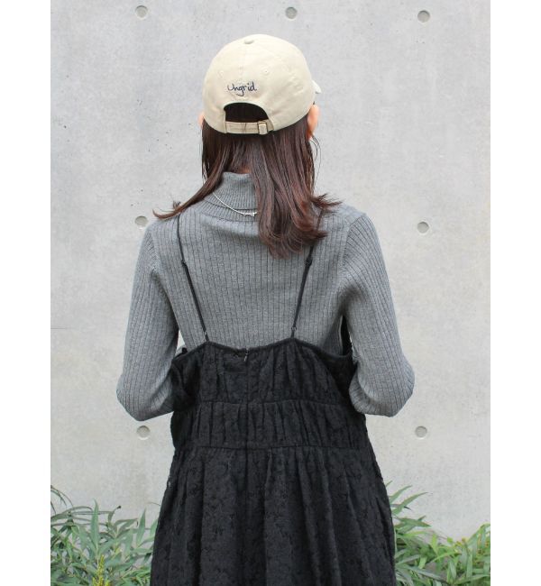 Ungrid「バテン起毛レースキャミワンピース」|ワンピース|