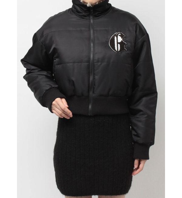 GYDA「STUPID IN RICH REVERSIBLE ECO FURブルゾン」|ブルゾン・スタジャン|ブラック