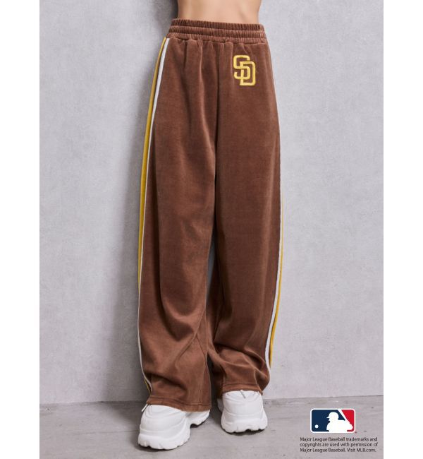 GYDA「GYDA［MLB］2ラインワイドパンツ」|その他|ブラウン