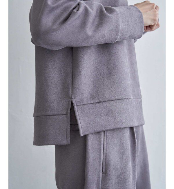 ikka「GOKU楽フェイクスエードフードパーカー」|パーカー|