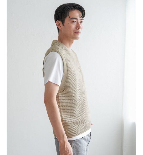 ikka「GOKU楽ニットカルゼベスト」|ニット・セーター|