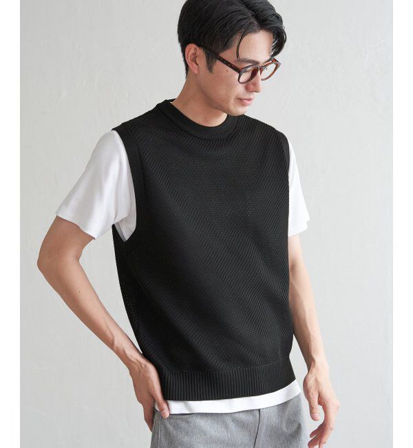 ikka「GOKU楽ニットカルゼベスト」|ニット・セーター|