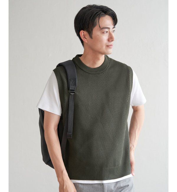 ikka「GOKU楽ニットカルゼベスト」|ニット・セーター|