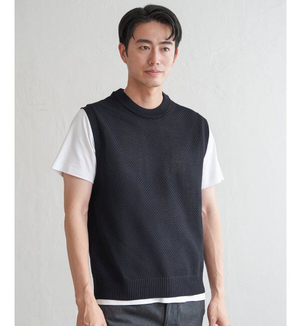 ikka「GOKU楽ニットカルゼベスト」|ニット・セーター|