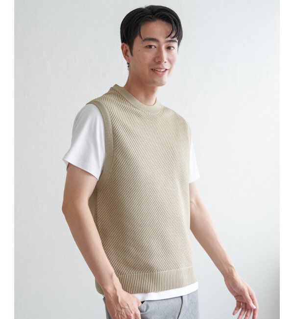 ikka「GOKU楽ニットカルゼベスト」|ニット・セーター|