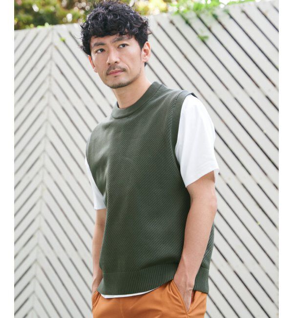 ikka「GOKU楽ニットカルゼベスト」|ニット・セーター|