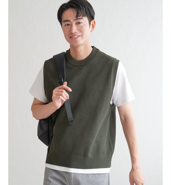 ikka「GOKU楽ニットカルゼベスト」|ニット・セーター|