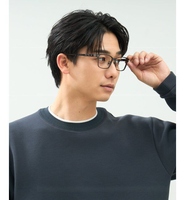  「ウェリントン型 メガネ | メタル｜伊達メガネ 度付きメガネ｜ユニセックス 黒｜CLASSIC  レンズ交換券付」|メガネ|